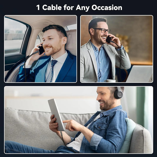 4-in-1 Retractable 240W Fast Charging Cable