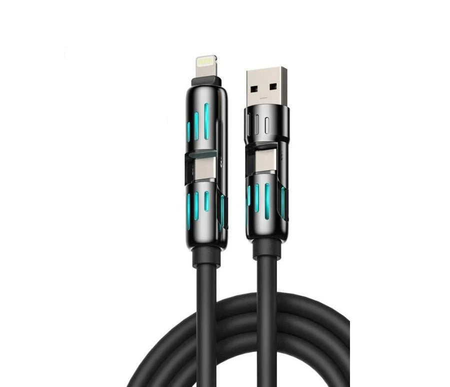 4-in-1 Retractable 240W Fast Charging Cable