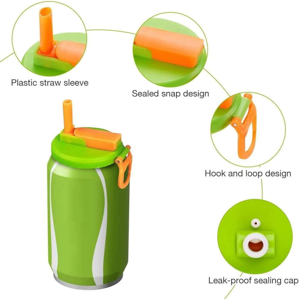 4PCS Silicone Cane Cap with Straw